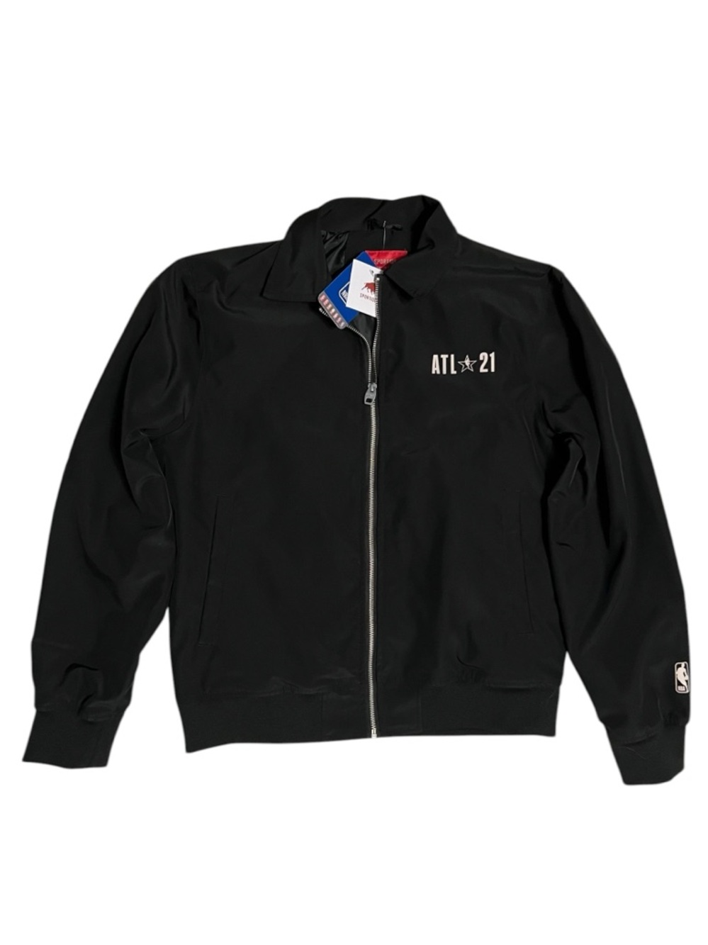 Sportiqe NBA All-Star 2021 Atlanta Flight Jacket Black NWT Size Small